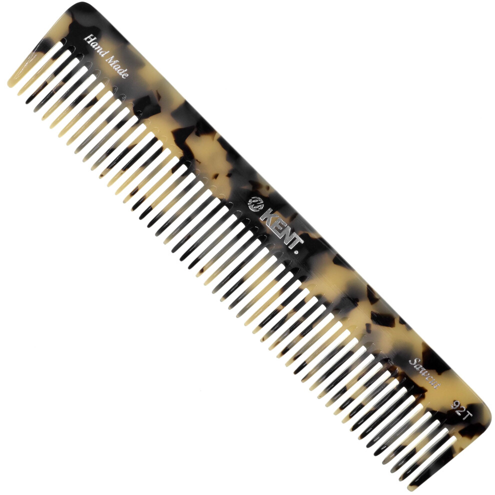 Kent 92TW Wide Tooth Detangler Comb - Curly Hair & All Types  Men's & Women's Wet Comb  Styling & Detangling
