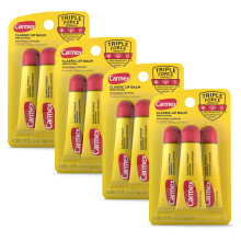 Carmex Classic Medicated Lip Balm Tubes  Lip Moisturizer for Chapped Lips  12 Count (4 Packs of 3)