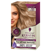 Schwarzkopf Keratin Blonde Hair Dye Pearl Blonde 11.4, Hi-Lift Permanent Color, 1 Application - Hair Color Enriched with Keratin, Lightens up to 4 Lev