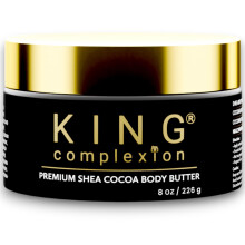 KING Complexion Maslo do ciala Shea Cocoa Premium - Organiczne - Olej kokosowy - Czarna pielegnacja skry - Nawilzacz do ciala - Ultra nawilzenie - M