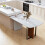 Rectangle Dining Table Sintered Stone Glass-top Dinner Table Seats 1