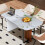 Rectangle Dining Table Sintered Stone Glass-top Dinner Table Seats 2