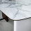 Rectangle Dining Table Sintered Stone Glass-top Dinner Table Seats 5