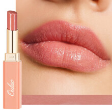 Oulac Moisturizing Shine Pink Peach Lipstick for Women - 2 in 1 Pink Peach Glossy Tinted Lip Balm  Hydrating Winter Lipstick for Dry Lips Shine Juicy