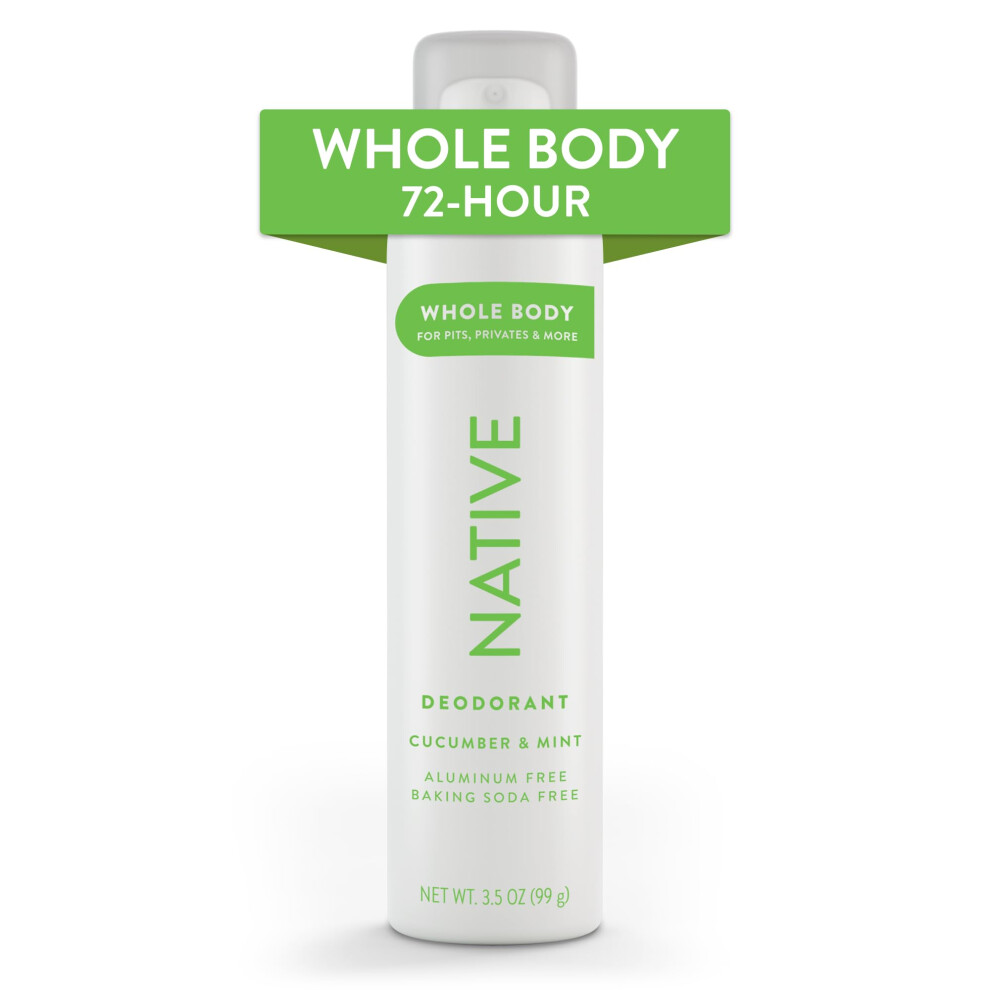Native Whole Body Deodorant Spray Contains Naturally Derived Ingredients  Deodorant for Women & Men | 72 Hour Odor Protection  Aluminum Free with Coco