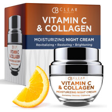 Clear Beauty C-vitamin s kollagn jszakai hidratl arcra Borgygysz ltal tesztelt helyrelltja s feszesti a bort regedsgtl termszetes