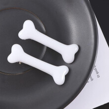 2Pcs White Dog Bone Hair Clips,Halloween Christmas Decorative Hair Clips,Cosplay Costume Hair Accessories for Women Girls Hair Clips