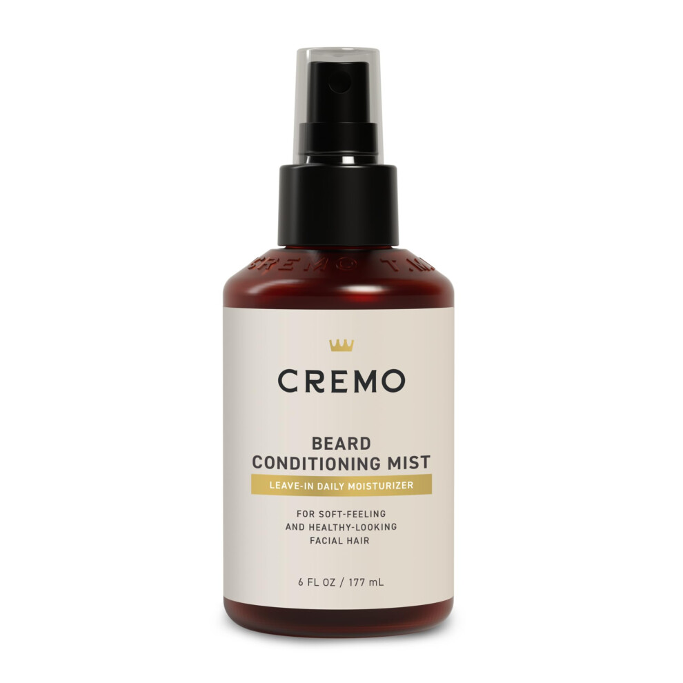 Cremo Leave-In Daily Beard Conditioning Mist - For Soft-Feeling and Healthy-Looking Facial Hair  6 Fl Oz