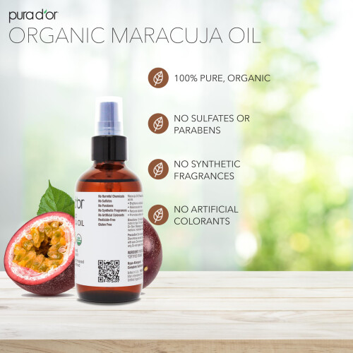 Pura D'or, Bio-Maracuja-Öl, 4 fl oz (118 ml) 2