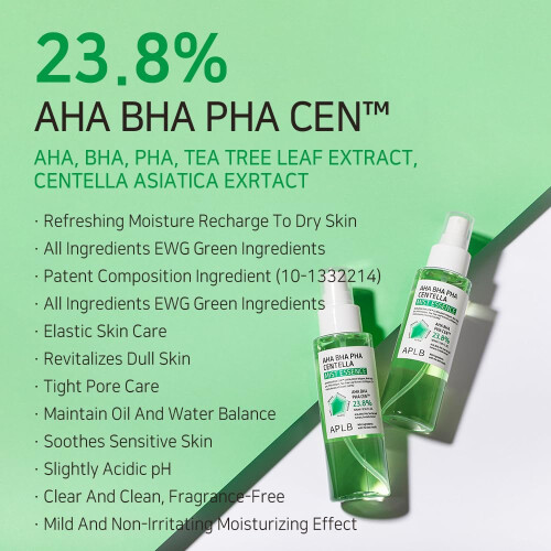 APLB AHA BHA PHA Centella Mist Essence | AHA BHA PHA CEN 23.8% 3.55 FL.OZ/ 2