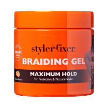 Gel de trenzado Red by Kiss, fijador de máxima sujeción para trenzas y coletas, hidratante, control del frizz