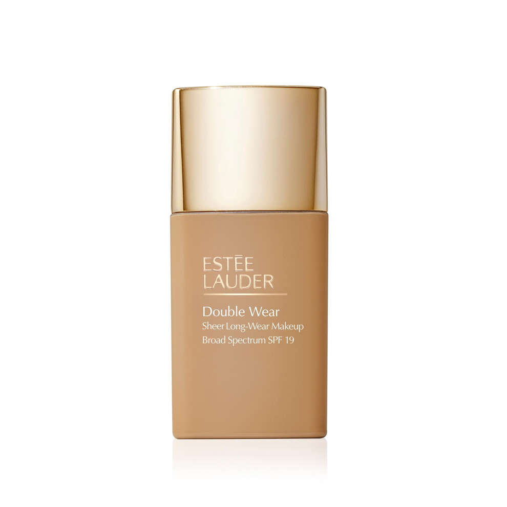 Est?e Lauder Double Wear Sheer Matte Long-Wear Foundation SPF 19  1.0 Fl Oz  4W1 Honey Bronze