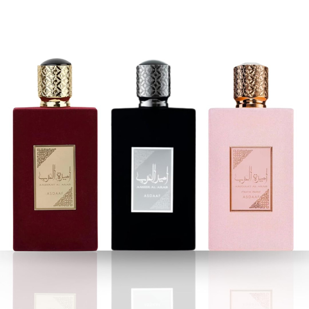 Asdaaf Ameerat Al Arab Prive Rose Ameer Al Arab & Ameerat Al Arab Edp 100Ml (Collection)