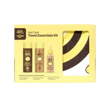 Sun Bum Hair Care Travel Essentials Kit | Revitalize Your Hair With Revitalizing Shampoo Conditioner and 3-in-1 Leave In Treatment | Includes Aloha
