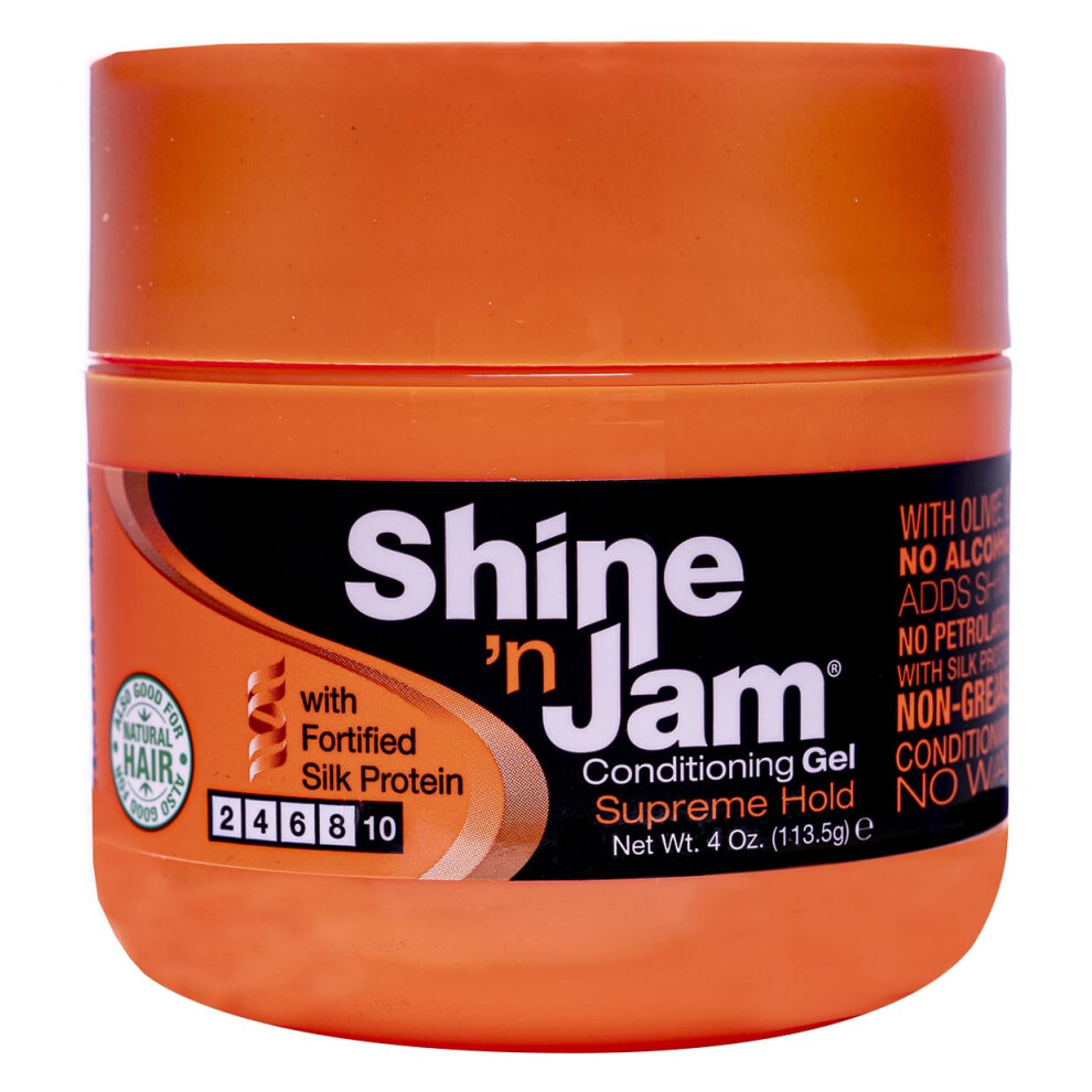 Ampro Shine 'N Jam Conditioning Gel Supreme Hold 4.0 Oz (Pack Of 1)