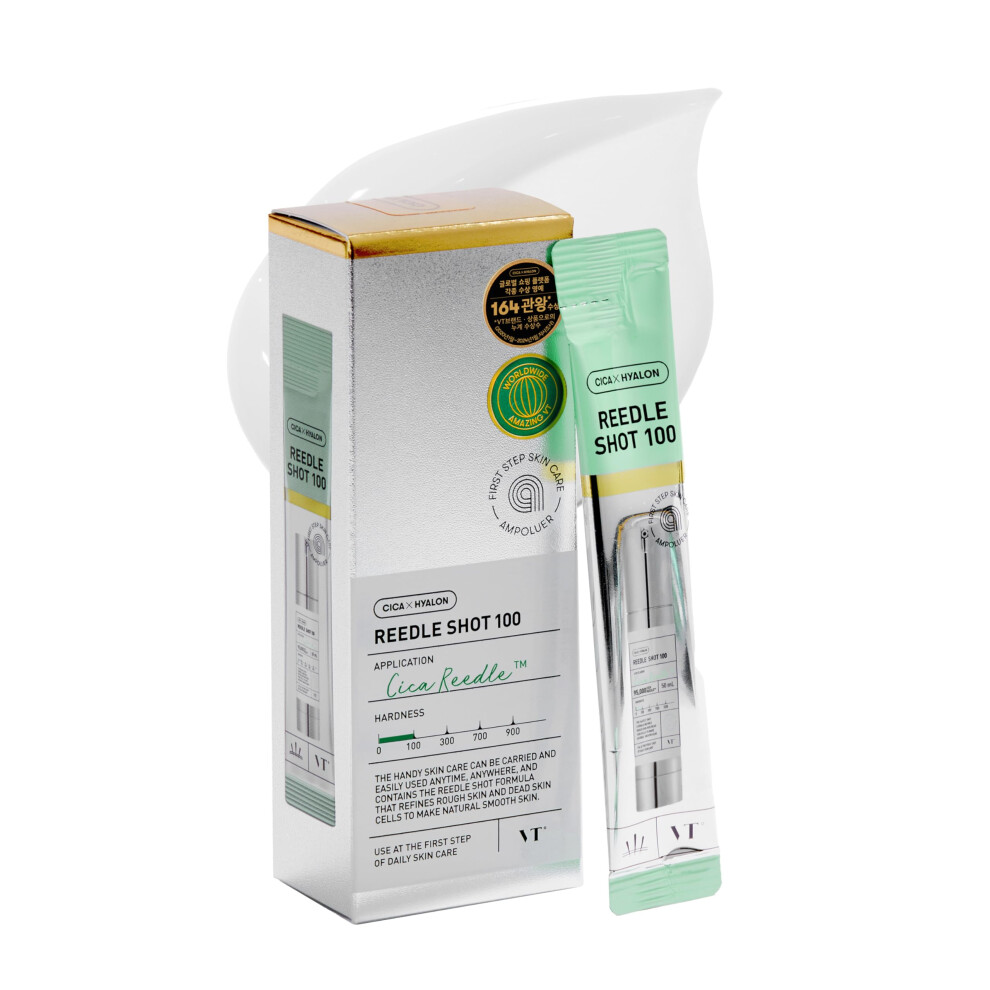 Vt Cosmetics Cica Reedle Shot Ampouler | For Hydrated Skin 0.067Fl Oz*7 Pcs (2Ml*7)