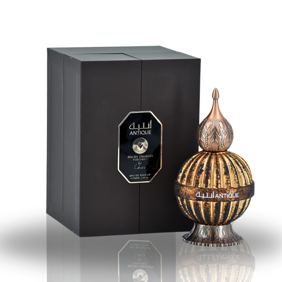 Lattafa Perfumes Antique EDP-100ML(3.4Oz) Niche Emarati Perfumes  Original Iconic Fragrance  Perfume for Men & Women  Unisex Perfumes  Exquisite Fragr