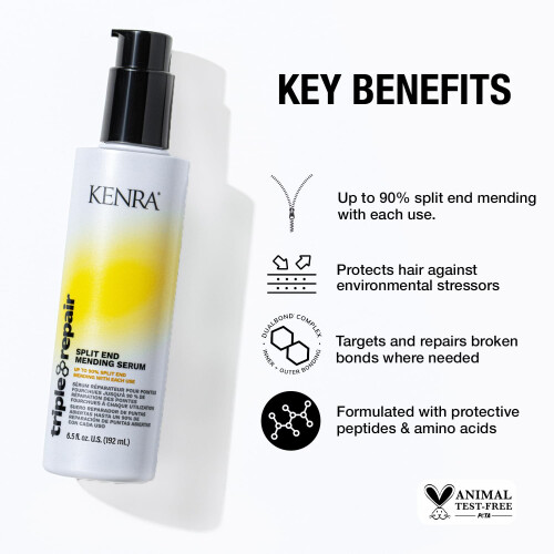 Kenra Triple Repair Ορός Επιδόσεις για Σπασμένες Άκρες | Έως 90% Επιδόσεις με Κάθε Χρήση 1