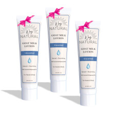 Way Natural Goat Milk Lotion utazsi mret illatmentes - Ajndk szett/tmeges lotion - Krmes, szraz bort enyhto kz- s testpol - valdi kecske