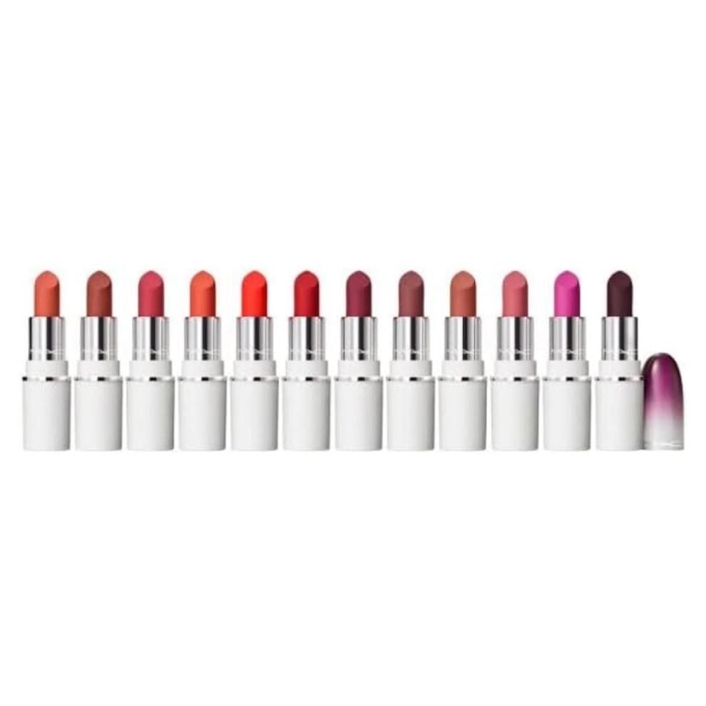 M.A.C Lips By Dozen Mini Podwer Kiss Lipstick x 12 - A Holiday Kit