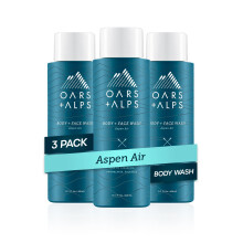 Oars + Alps Mens hidratl test- s arcmos borpol E-vitaminnal s antioxidnsokkal szulftmentes Aspen Air 3 csomag
