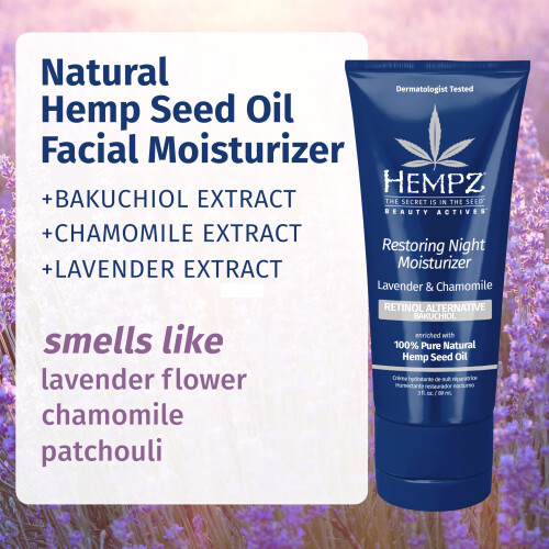 Hempz Λεβάντα & Χαμομήλι Επανορθωτική Κρέμα Νύχτας 3 oz. 1