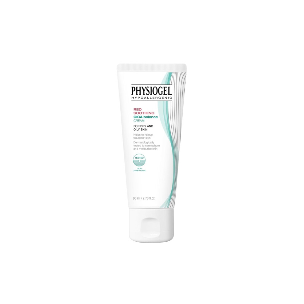 Fysiogel Red/Cream Physiogel Soothing Cica Balance Face Moisturizer For Men & Women - Manages Skin Troubles Soothes Irritation & Ness While Controlling Seb