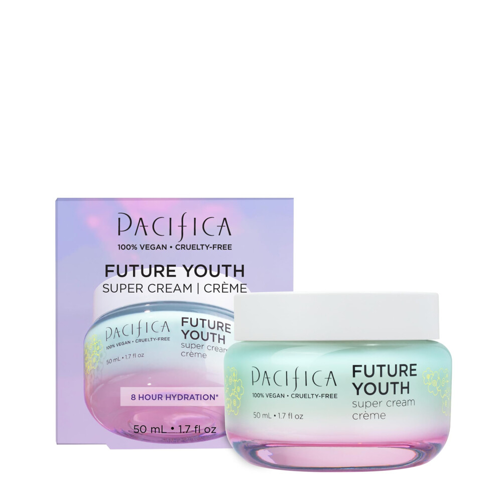Pacifica Beauty Future Youth Super Cream Crema Idratante Viso Quotidiana Per La Cura Della Pelle, Crema Rassodante Leggera Per Il Viso, Per Pelle-image