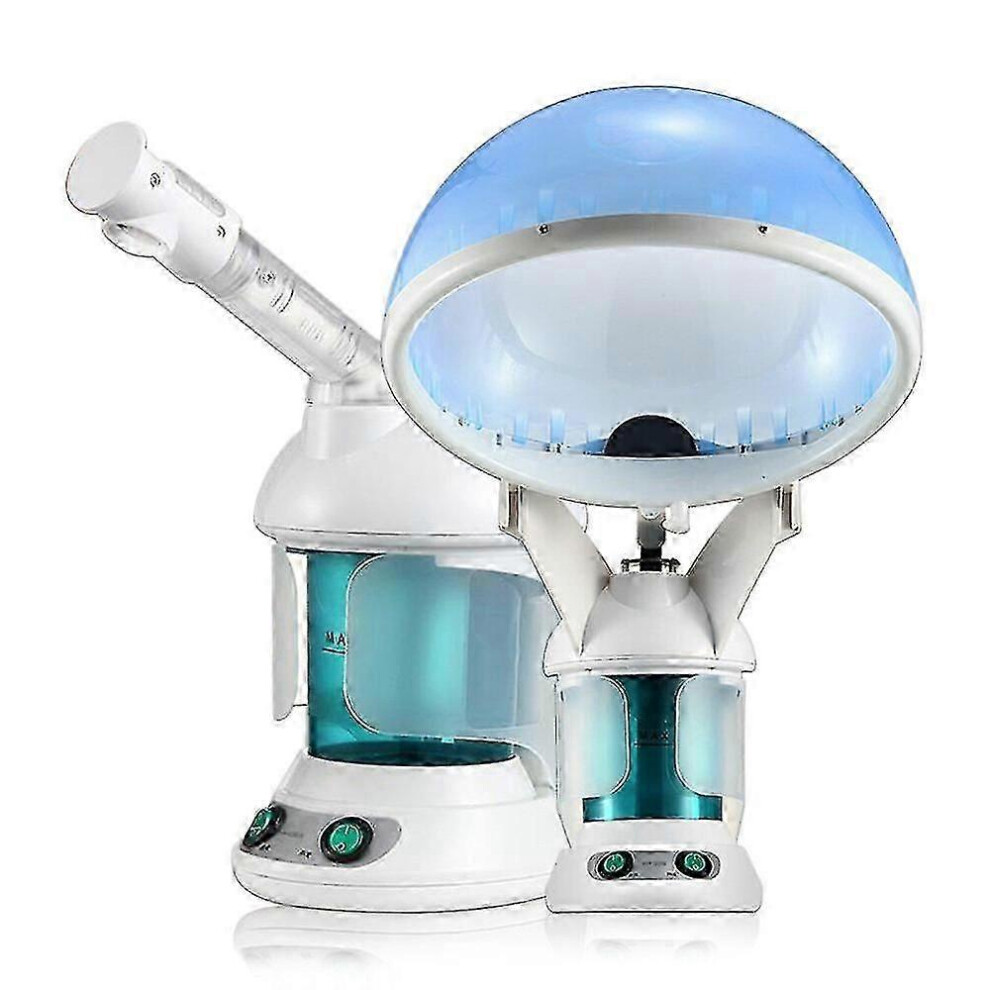 (UK plug, One size) Face & Hair Vaporizer Hair Facial Steamer Heated Humidifier Face Moisturizer Vaporizer Sprayer Sauna Salon Hydration Skin Care