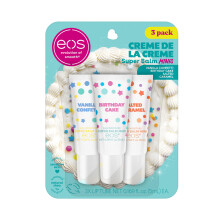 eos 24H Moisture Super Balm Minis - Crme de la Crme Limited Edition Lippenmaske, Sortenpackung, 0,169 fl oz, 3er-Pack