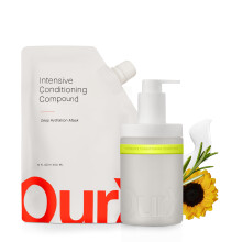 OurX Intensive Leave in Conditioner pro such pokozen vlasy - Vyivujc bezoplachov maska ??na vlasy pro krepat kudrnat vlasy Kondicionr Anti-