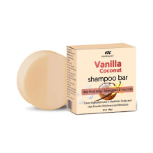 Vanilla Coconut Shampoo Bar - Natural Hair Care Silky Smoothness and Nourishment Strengthen Hair & Volumize - Sulfate-Free Paraben-Free - Tropical