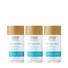 Raw Sugar Aluminum Free Deodorant Stick Simply Deo Bundle (Pack of 3) Whole Body Deodorant for Women & Men Clean Formulated without Baking Soda Tal