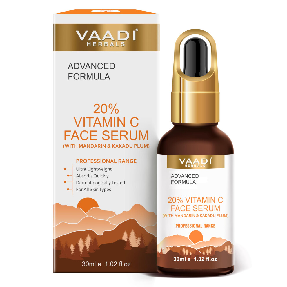 Bylinky Vaadi Vitamin C Face Serum (20%) With Mandarin & Kakadu Plum 30 Ml