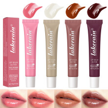 4 Color Glossy Lip Butter Balm Moisturizing Lip Gloss Butter Non Sticky High Shiny Finish Lip Glow Oil Natural Plumping Lip Tint Lip Care & Repair