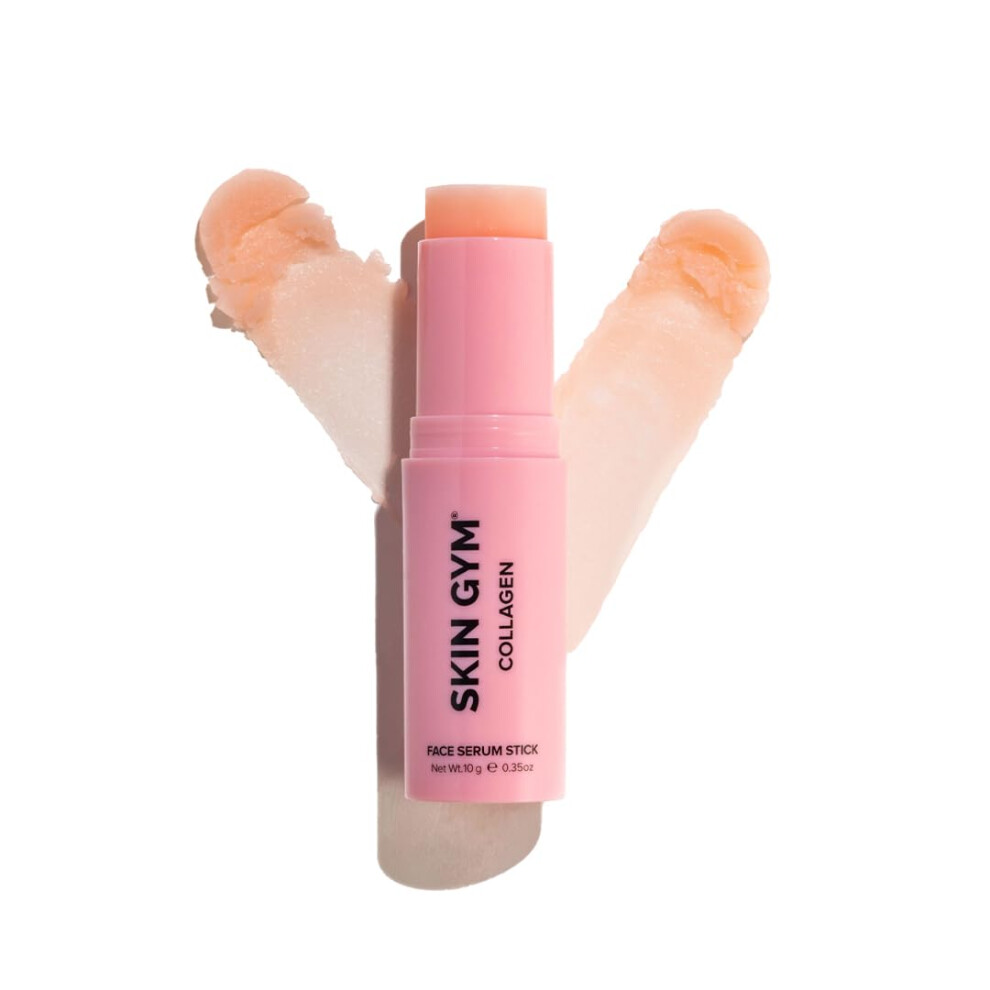 Skin Gym Collagen Face Serum Stick  Daily Moisturizing Stick for Face with Hydrolyzed Collagen  Neem Leaf Extract  Squalane  Shea Butter  and Moringa