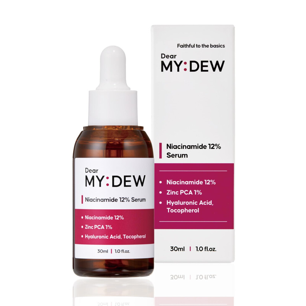 Dearmydew 12% Niacinamide Serum With 1% Zinc Pca Pore Minimizer For Face Control Excess Oil And Sebum Improve Uneven Skin Tone Discoloration Corre