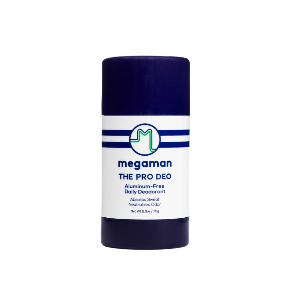 Megababe Megaman Pro Deo | Aluminum-Free Deodorant | Long-Lasting Citrus Woods Scent | 2.6 Oz