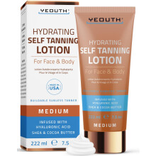 YEOUTH, Selbstbräunende Lotion, Für Gesicht & Körper, Mittel, 7,5 fl oz (222 ml)