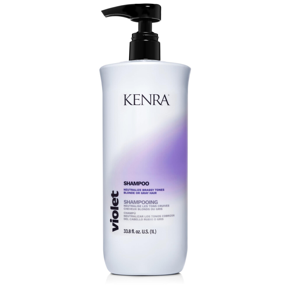 Kenra Professional Purple/Yellow Kenra Violet Shampoo | Eliminates Brassy Tones | Pigment + Deposit | Neutralizes | Moisturizes Processed Hair | Enhances Vibrancy Of Blo