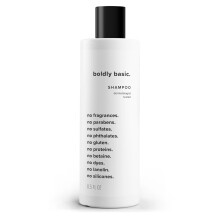 Boldly Basic Fragrance Free Shampoo - Gentle on Sensitive Skin and Hair - Unscented - Dermatologist Tested - Sulfate Free - Paraben Free - Gluten