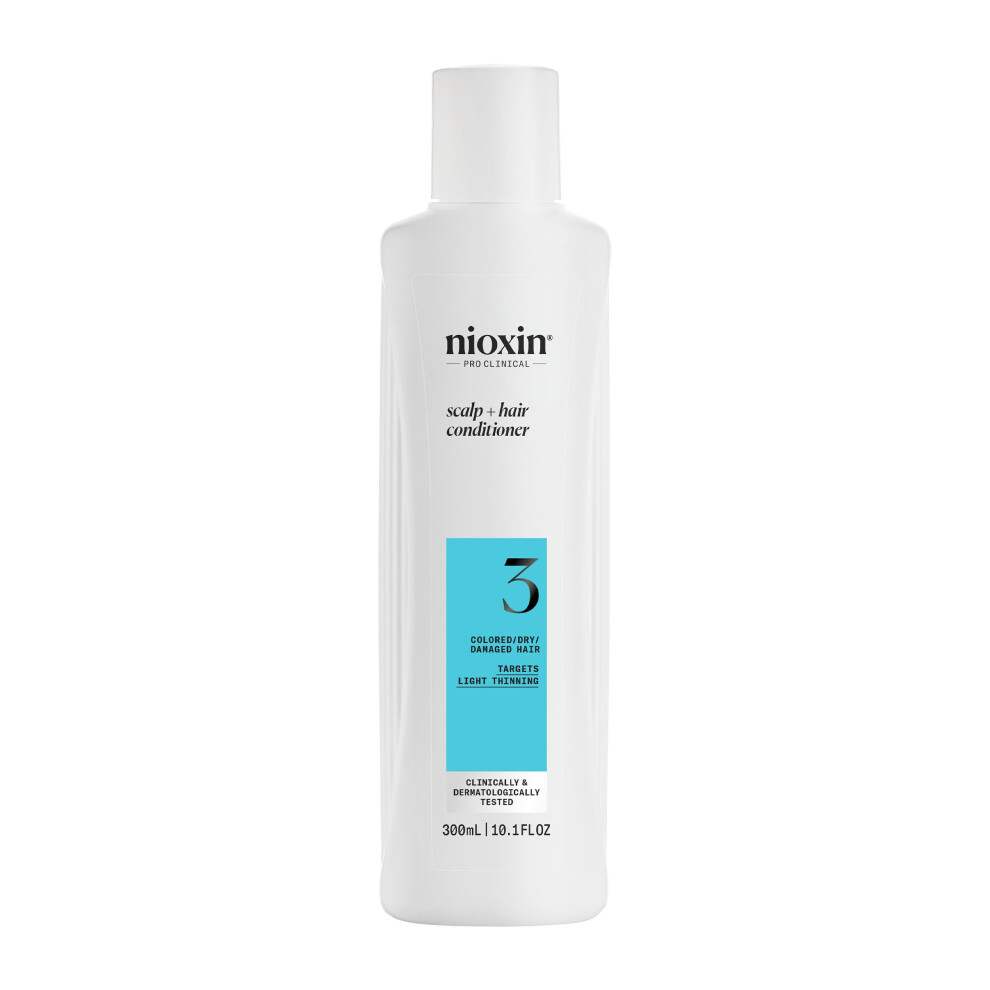Nioxin System 3 Scalp + Hair Thickening Conditioner | For Colored  Dry  & Damaged Hair with Light Thinning | Maintain Vibrant Color | Strengthen & Nou