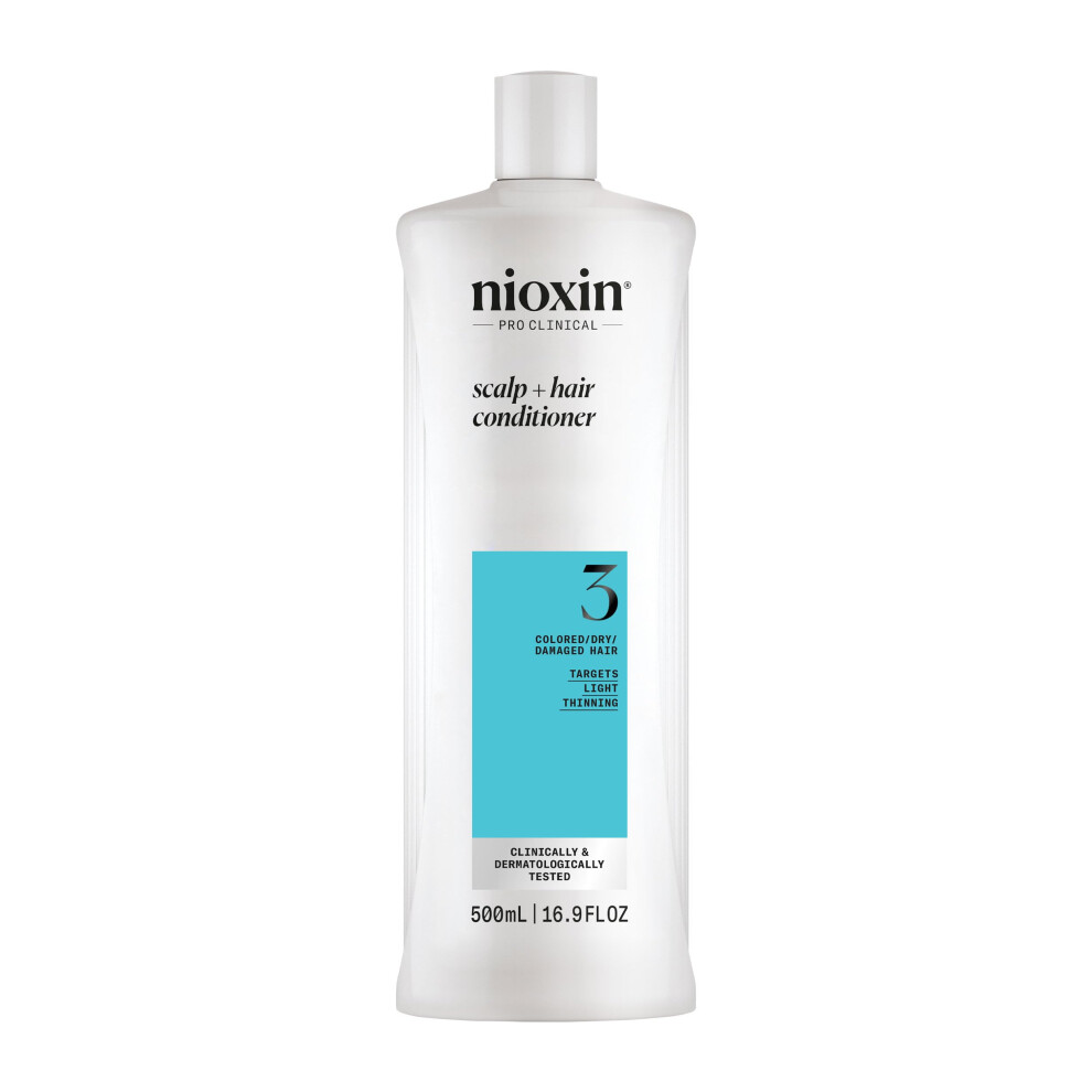 Nioxin System 3 Scalp + Hair Thickening Conditioner | For Colored  Dry  & Damaged Hair with Light Thinning | Maintain Vibrant Color | Strengthen & Nou