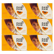 E de B Paw Paw Skin & Body Clarifying Bar Soap Papaye Papaya ekstraheret med vitamin E 180g./6.3oz. (pakke med 6)