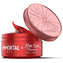 Immortal NYC Strawberry Hair Wax 9-bol 8 tartkpessg Max Shine teljesen termszetes vzbzis hajviasz frfiaknak maradk nlkl minden hajt