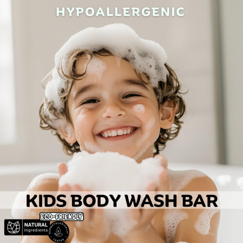 TINOQ Hypoallergene Kinderzeep voor Gevoelige Huid - Natuurlijke Ingrediënten Met Shea Butter 1