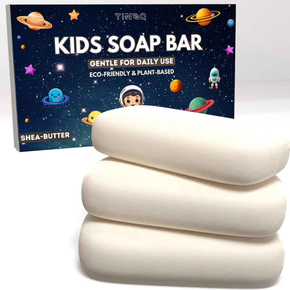 Hypoallergenic Kids Bar Soap For Sensitive Skin - Natural Ingredients With Shea Butter Tinoq