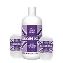 Fresh Kidz Body Wash 16,9 fl.oz. och 2 Roll-On Deodoranter 1,86 fl.oz. fr barn och tonringar - Lila set fr flickor