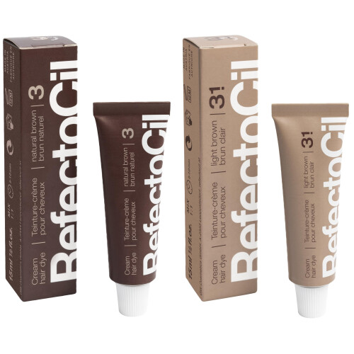RefectoCil Κρέμα Χρώματος Μαλλιών 2-Pack - Επαγγελματική Τέχνη για Μακράς Διάρκειας Χρώμα