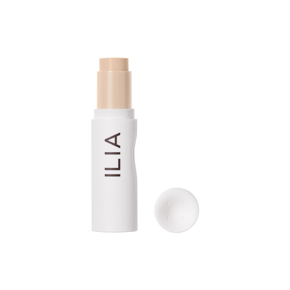 Ilia - Skin Rewind Complexion Stick - Foundation + Concealer + Skincare | Non-Toxic Vegan Cruelty-Free Clean Makeup (4N - Holly 0.35 Oz | 10 G)